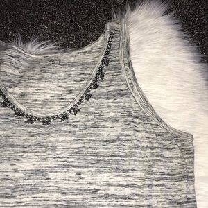 Loft embellished tank top